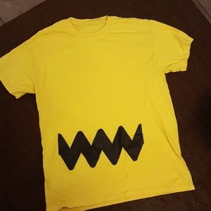 Mens yellow "Charlie Brown" T-shirt